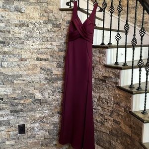 Burgundy dress